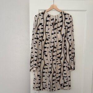 NWT Reiss Stevie Snake Print Shift Dress